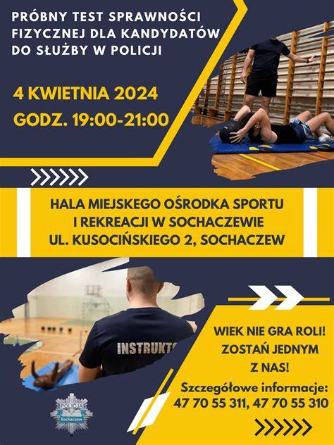 Infografika: Zasady testów sprawności fizycznej dla kandydatów na strażaków