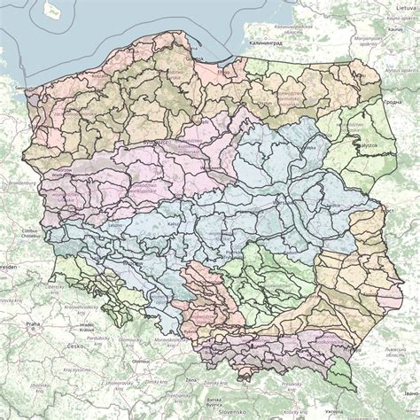 Schemat historycznego podziału administracyjnego Polski i jego wpływ na strukturę PSP