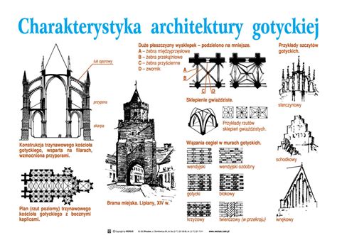 Infografika przedstawiająca strukturę gotyckiej katedry z zaznaczonym obszarem zniszczeń (dach i iglica)