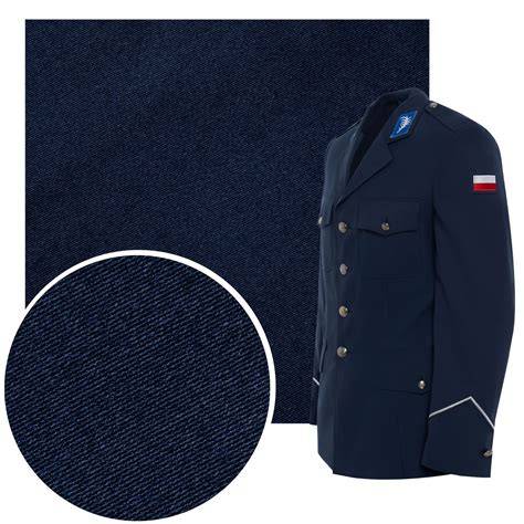 Wysokiej jakości tkanina mundurowa (gabardyna/elano argona) w zbliżeniu
