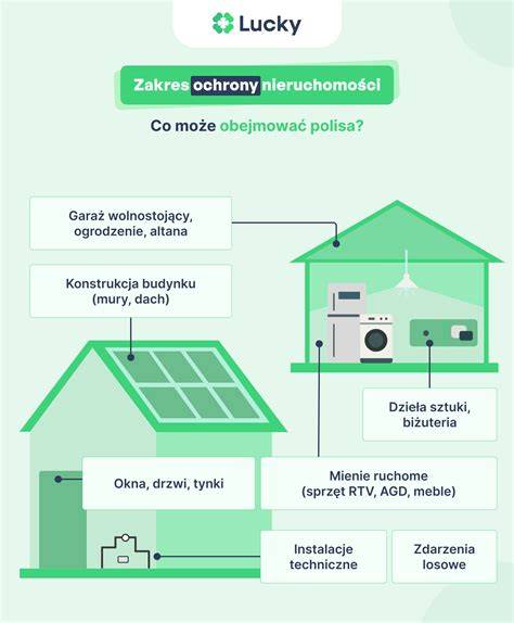 Infografika: Zakres ubezpieczenia nieruchomości i mienia ruchomego