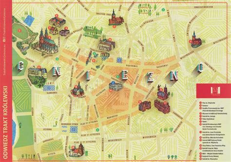 Historyczna mapa Gniezna lub ilustracja zabudowy miasta przed pożarem 1819 r.