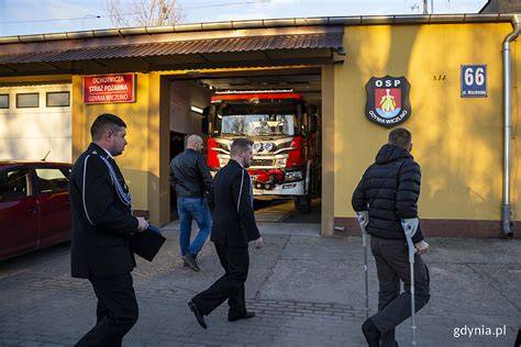 Zewnętrzny widok na remizę OSP Wiczlino