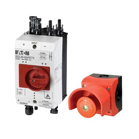Scheme of a PV installation with a fire switch