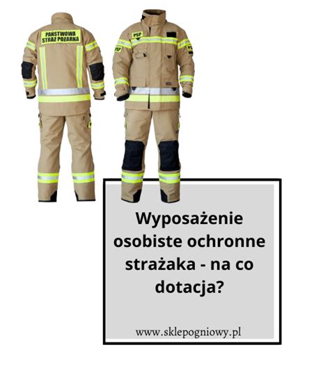 Schemat warstwowego ubrania ochronnego strażaka