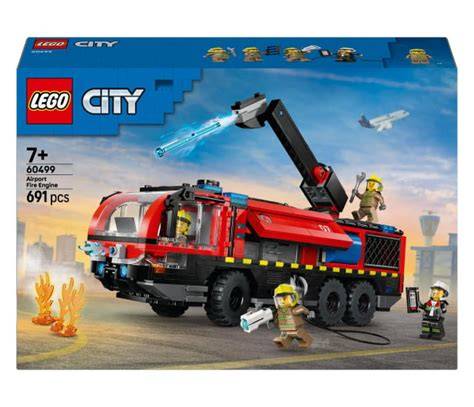 Szczegółowy model lotniskowego wozu strażackiego LEGO City