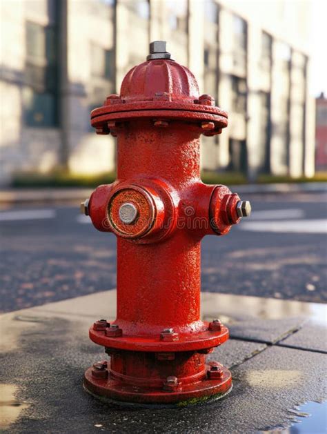 Thematic photo of a red above-ground hydrant in an urban or rural setting