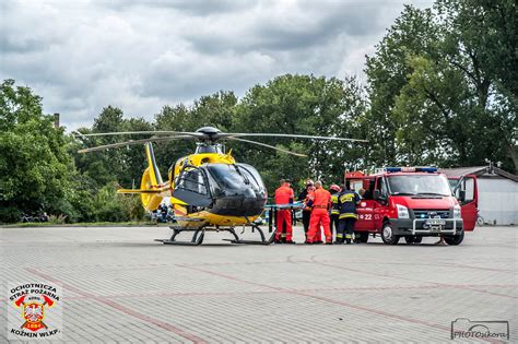 Thematic photo of OSP Koźmin Wielkopolski firefighters in action or group photo