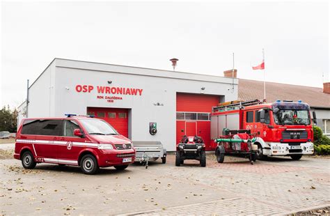 karta poglądowa z mapą Mazowsza i zaznaczonymi lokalizacjami OSP, które otrzymały wsparcie