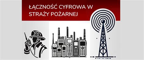 Schemat różnych rodzajów łączności w straży pożarnej (radiowa, przewodowa, sygnalizacyjna)