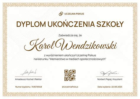Przykładowy wzór dyplomu za konkurs strażacki