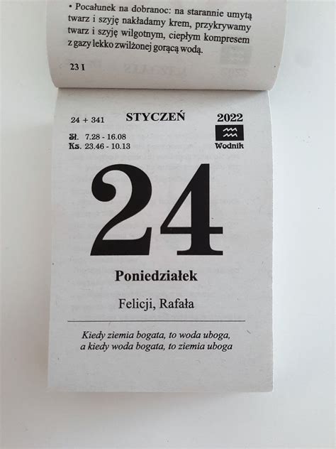 Zdjęcie kalendarza strażackiego z przesuwanym okienkiem