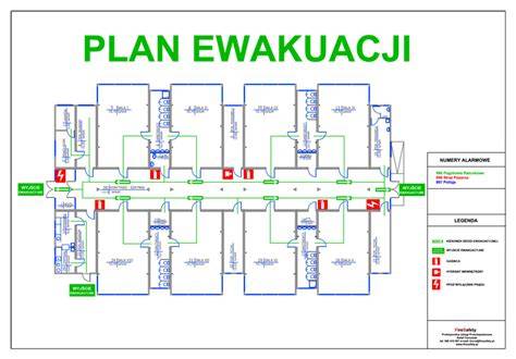 Plan ewakuacji w budynku