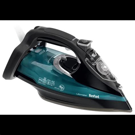 Zdjęcie żelazka Tefal Ultimate Anti-Calc FV9745 prezentujące jego design i stopę