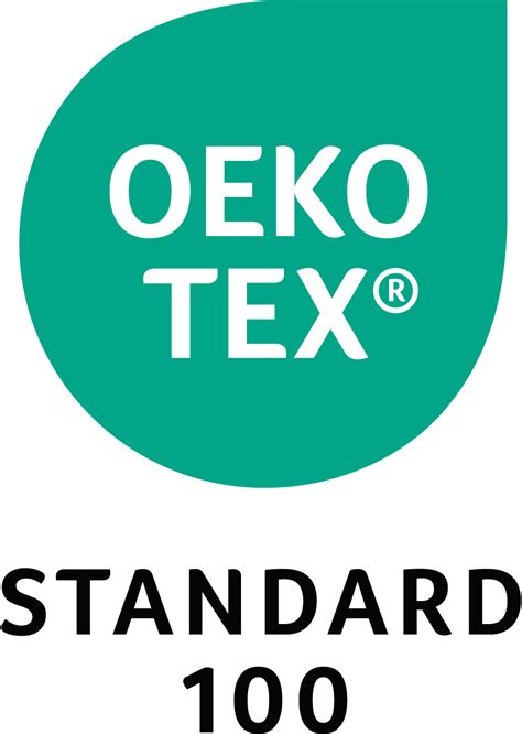 Logo certyfikatu Oeko-Tex Standard 100 na produkcie tekstylnym
