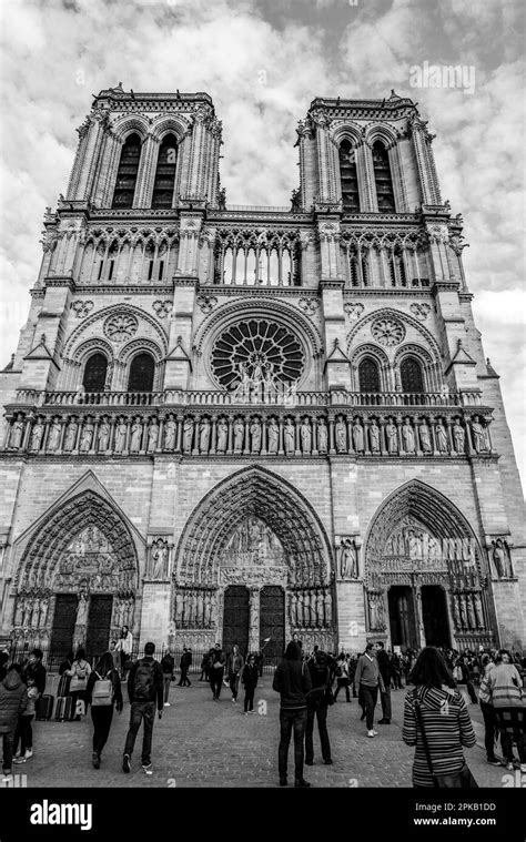 Architectural drawing or historical image of Notre Dame before the fire