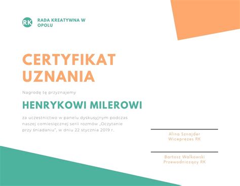 Przykładowe szablony dyplomów i certyfikatów w Canva
