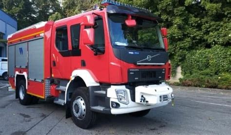 Volvo FL strażacki w akcji