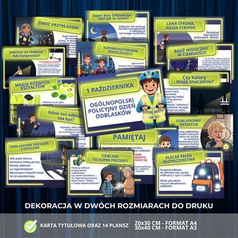Infografika na temat znaczenia odblasków dla bezpieczeństwa pieszych i rowerzystów