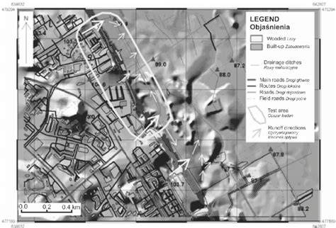Mapa terenu zakładu Iglotex z zaznaczonym obszarem pożaru i ewakuacji