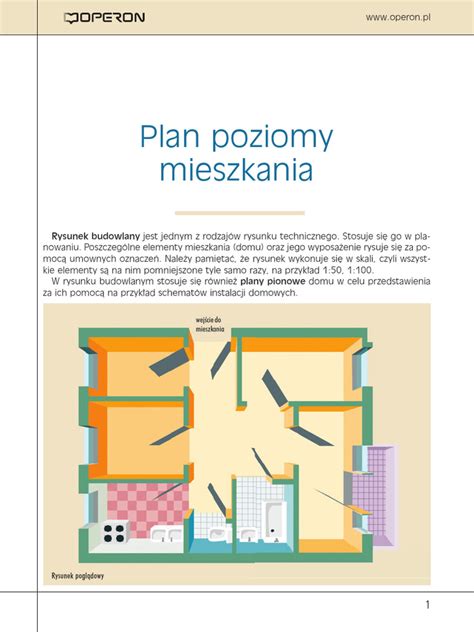 Plan poziomy przedsionka przeciwpożarowego z drzwiami i wymiarami