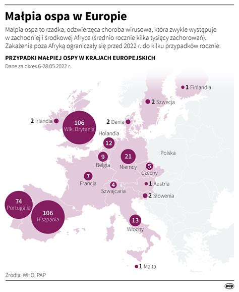 Mapa globalnego rozprzestrzeniania się ospy małpiej