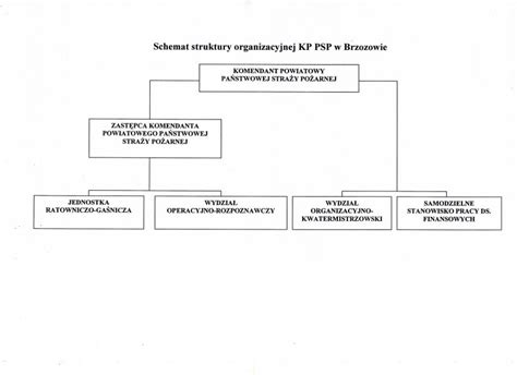 schemat przedstawiający strukturę operatu przeciwpożarowego