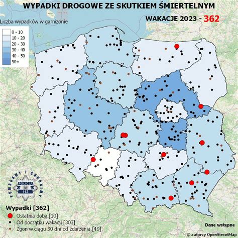 Mapa objazdów drogowych w Strzelnie podczas zdarzenia