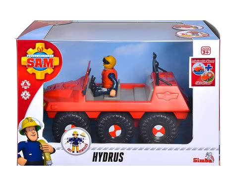 Photo of the Hydrus toy set with Fireman Sam figure
