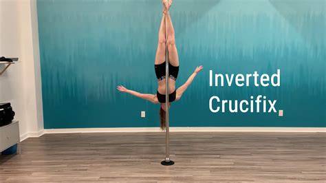 schemat pozycji Crucifix w pole dance