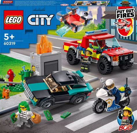 Zestaw LEGO City Akcja Strażacka i Policyjny Pościg (60319)