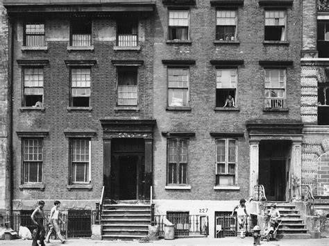 Historical photo of the tenement houses at Chrobrego street before fires and demolition