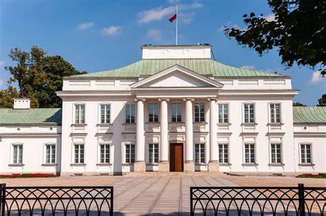Widok na Belweder w Warszawie