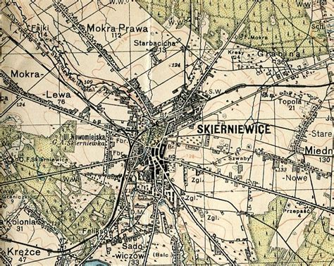 Mapa historyczna okolic Kąkolewnicy