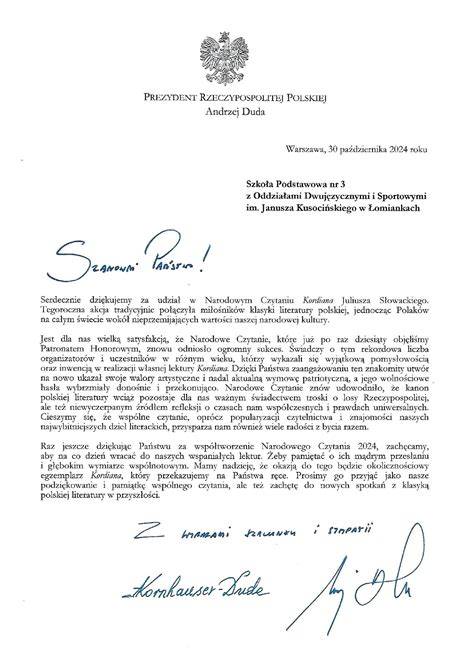 Zdjęcie druha Łukasza Błaszczyka z podziękowaniem od starosty