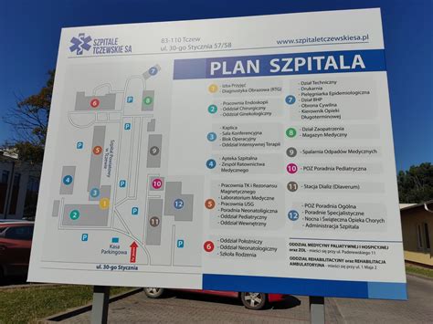 Plan rozmieszczenia czujek i sygnalizatorów w szpitalu