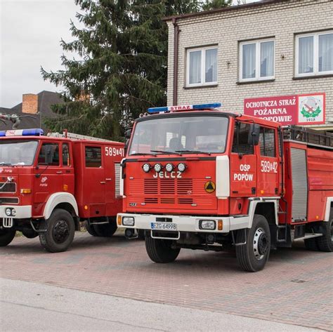 Zdjęcie przedstawiające remizę OSP w Popowie Głowieńskim przed remontem