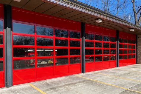 Infographics showing the potential dangers of old, damaged fire station garage doors