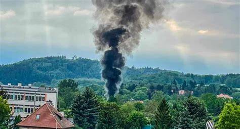 pożar wieżowca Jelenia Góra