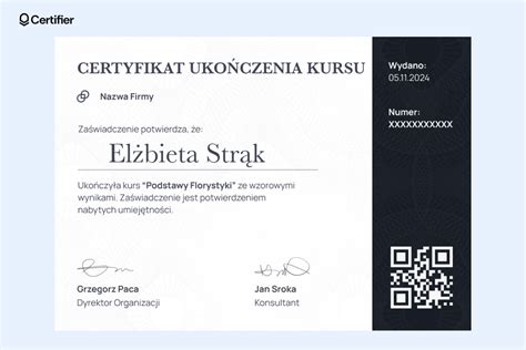 Zdjęcie z kursu recertyfikacyjnego KPP OSP Grójec / Certyfikat ukończenia KPP
