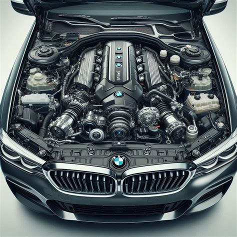 zdjęcie silnika BMW z widocznym uszkodzonym kolektorem ssącym