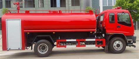 Infographic or schematic highlighting the technical specifications of the Iveco Daily fire truck: water tank, foam tank, autopump details.