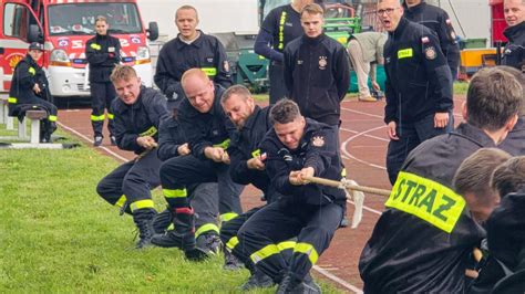 Zawody sportowo-pożarnicze w Sokółce, strażacy w akcji