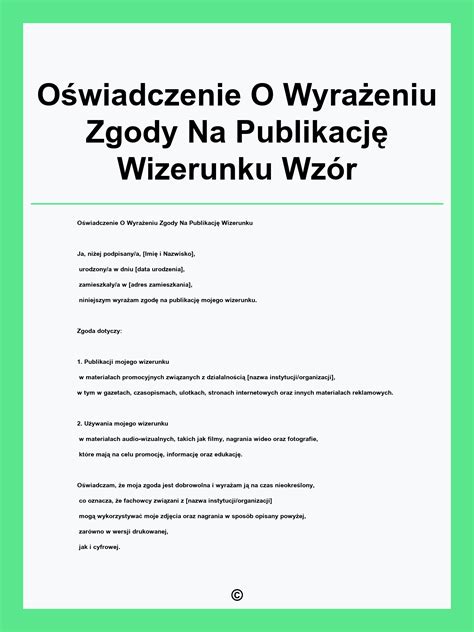 schemat prawny ochrony wizerunku: wymóg zgody osoby przedstawionej vs wyjątki ustawowe