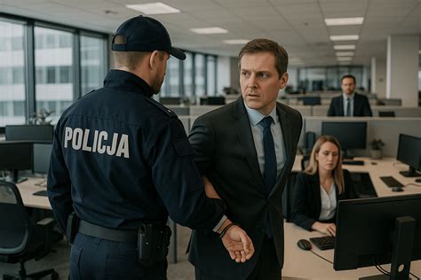 zdjęcie z działań policyjnych przy zatrzymaniu podejrzanego