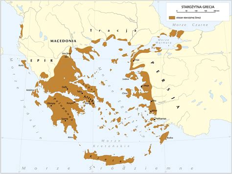 Mapa Grecji z zaznaczonymi obszarami dotkniętymi pożarami w Attyce, Grecji Środkowej, na Peloponezie i Eubei