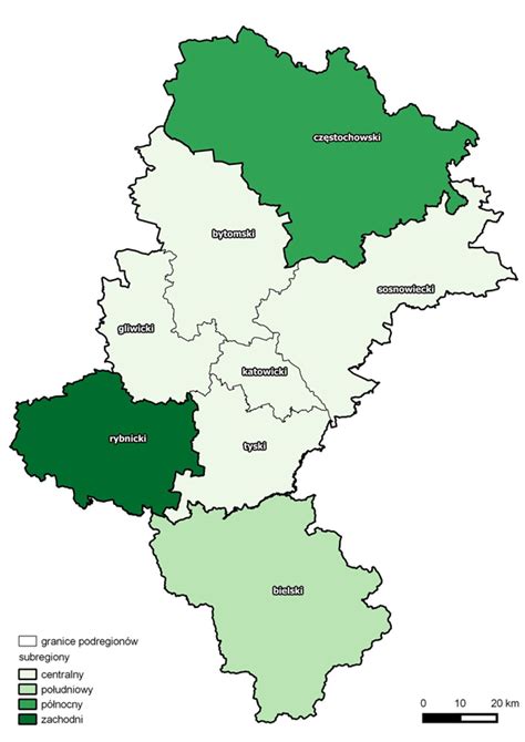 Mapa regionu Ostrołęki z zaznaczeniem miejscowości Gleba i Grale