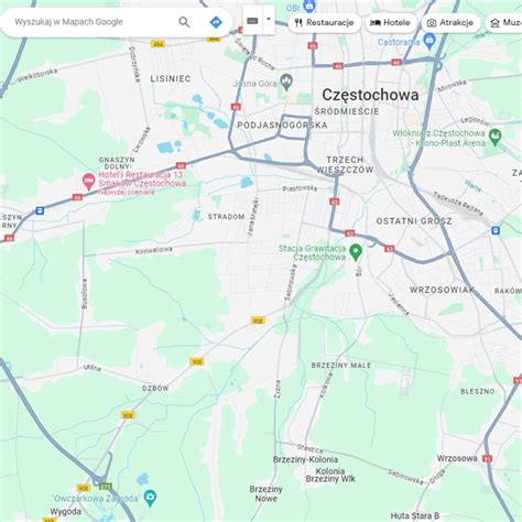 Mapka z lokalizacją Opinogóry