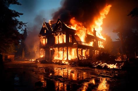 spalony drewniany dom w Czańcu