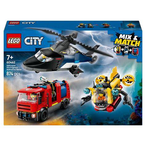 Zestaw LEGO City 60112 z wozem strażackim i opuszczonym domem w tle
